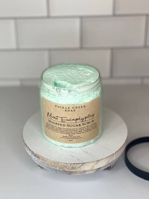 Mint Eucalyptus Whipped Sugar Scrub